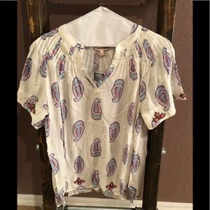 Juicy Couture Paisley Top New